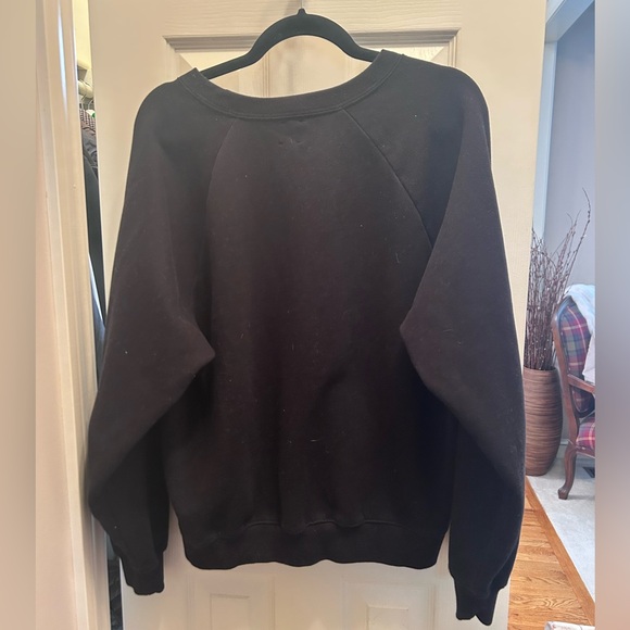 Gap Black Crew Neck Sweatshirt. Super Soft. No Fading. Size Medium Tall - Picture 3 of 4